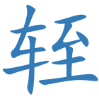 轾